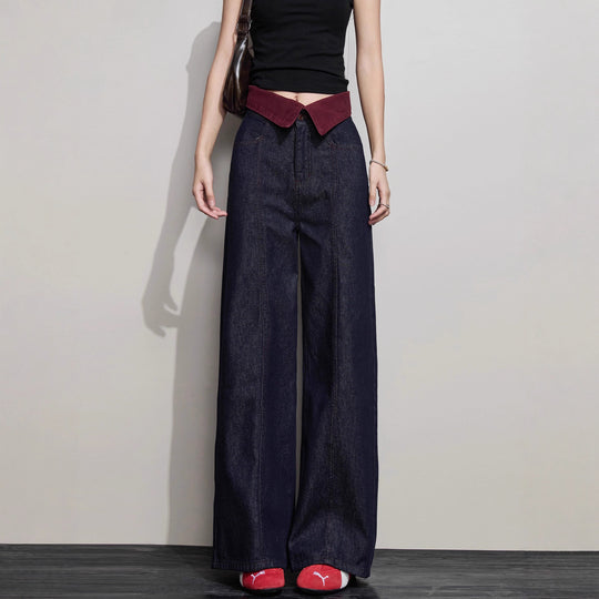 Damen Weit geschnittene Jeanshose Nord Taschen 1789268673