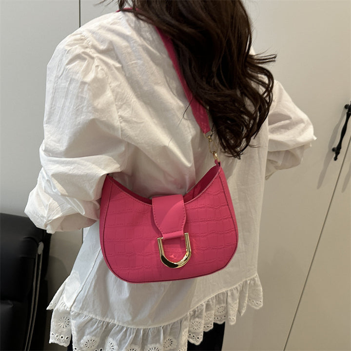 Damen Hobo-Tasche aus strukturiertem Kunstleder mit elegantem Kettenverschluss Nord Taschen