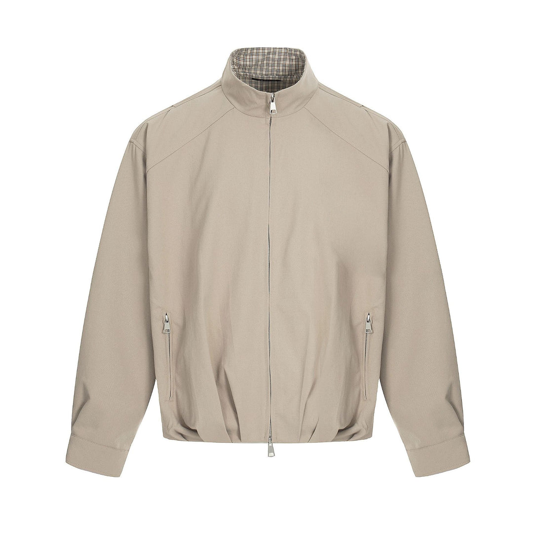 Herren Leichter Windbreaker‑Blouson mit Funnelkragen und verdeckten Reißverschlüssen Nord Taschen