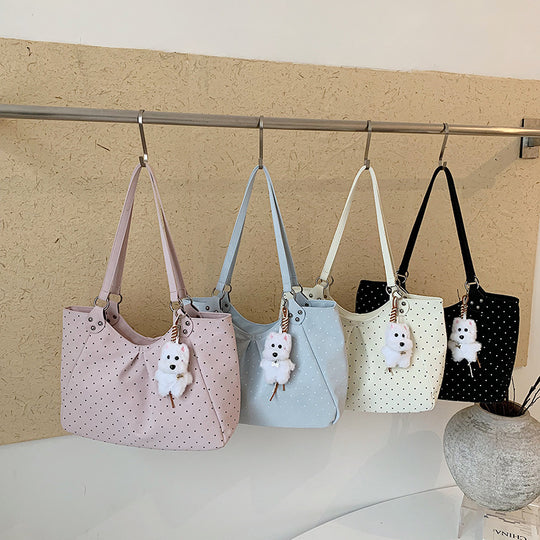 Damen moderne Handtasche mit eleganten Punkten Nord Taschen