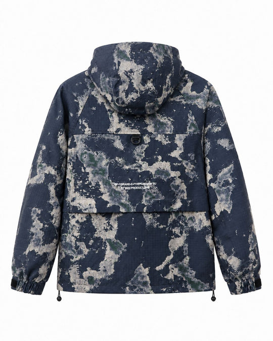 Herren Technischer Camouflage-Parka mit Kapuze und Ripstop-Außenmaterial Nord Taschen