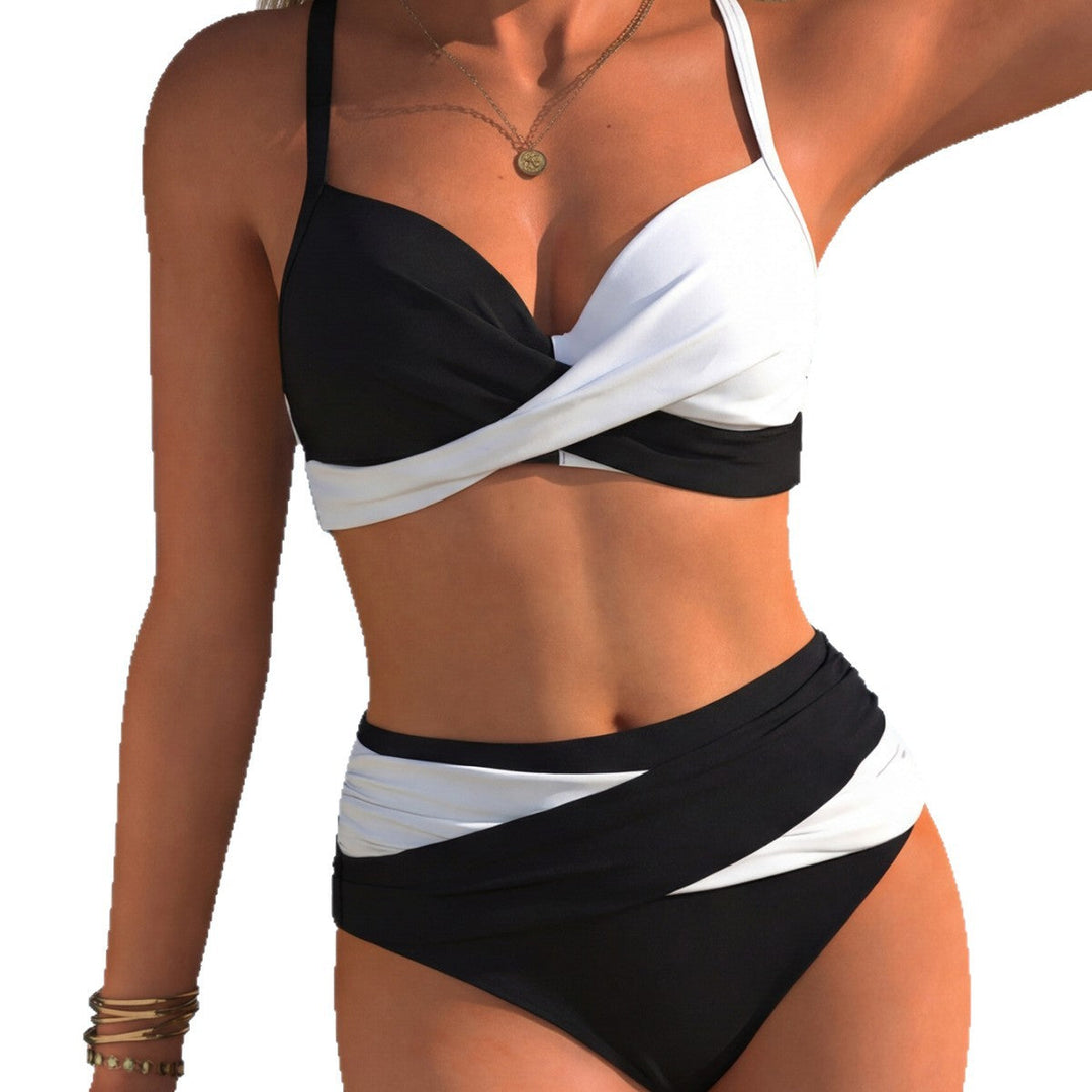 Damen hoch geschnittener Bikini mit elegantem Wickel-Design Nord Taschen