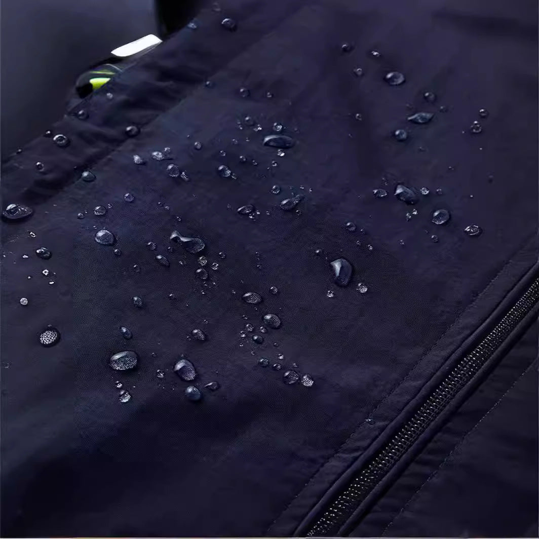 Herren Ultraleichte Outdoor-Utility-Weste mit Mesh‑Futter, Windschutzkragen und Kordelzug Nord Taschen