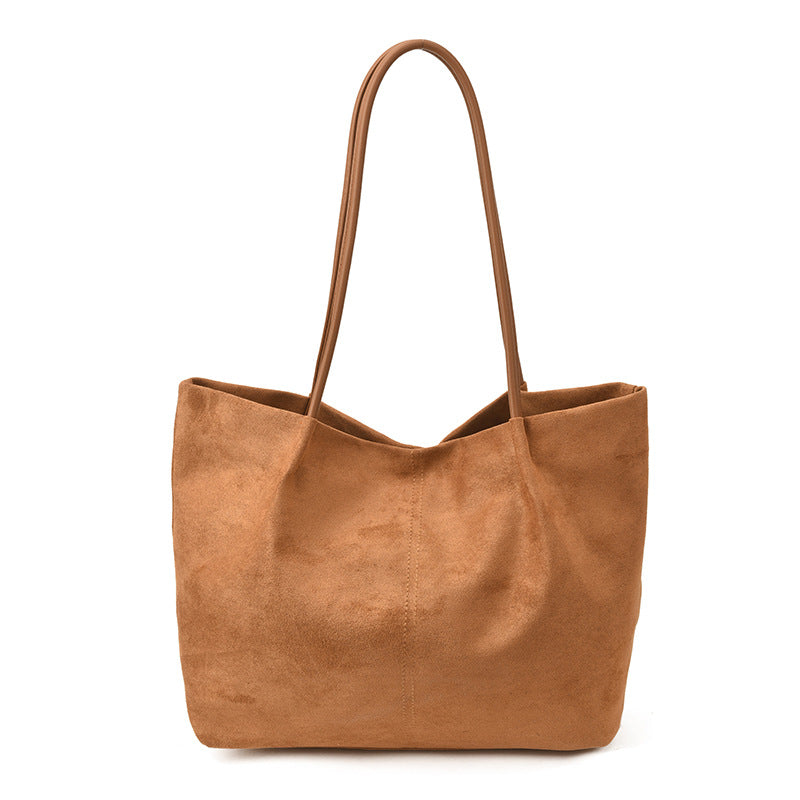 Damen geräumige Shopper-Tasche aus weichem Wildleder Nord Taschen