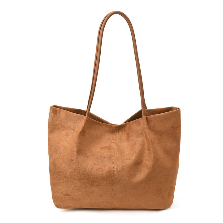 Damen geräumige Shopper-Tasche aus weichem Wildleder Nord Taschen