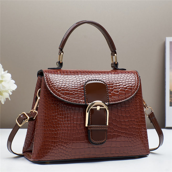 Damen elegante Handtasche mit luxuriösem Kroko-Design Nord Taschen