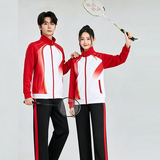 Unisex Badminton-Trainingsset mit Funktionspolo und sportlicher Jogginghose Nord Taschen