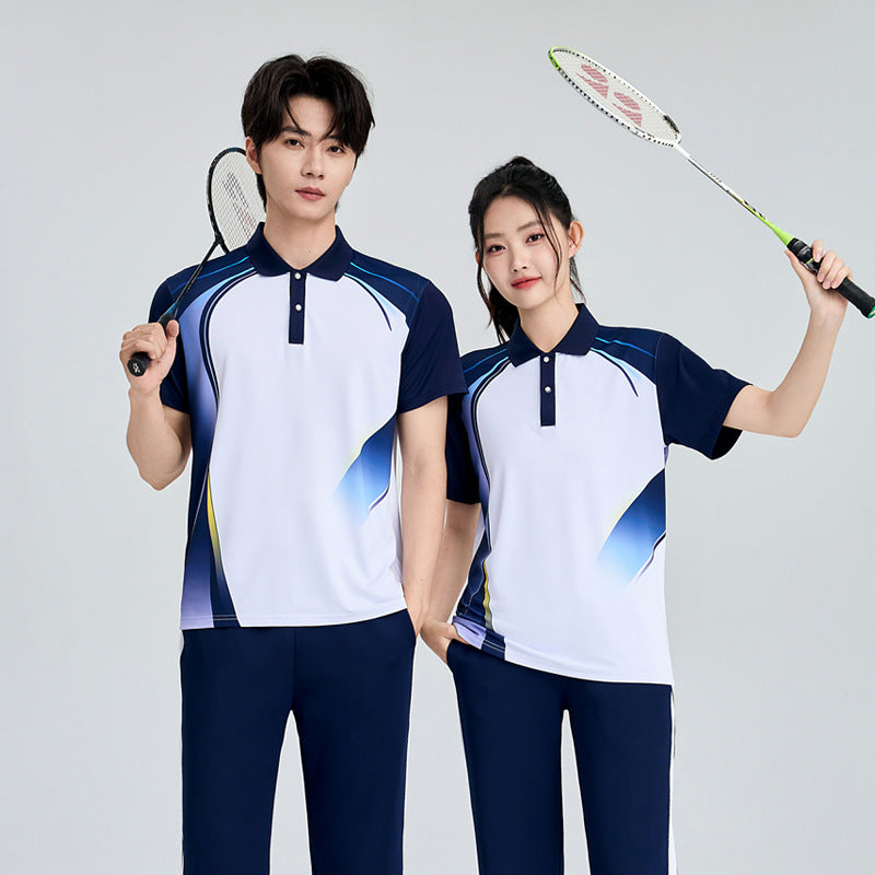 Unisex Badminton-Trainingsset mit Funktionspolo und sportlicher Jogginghose Nord Taschen