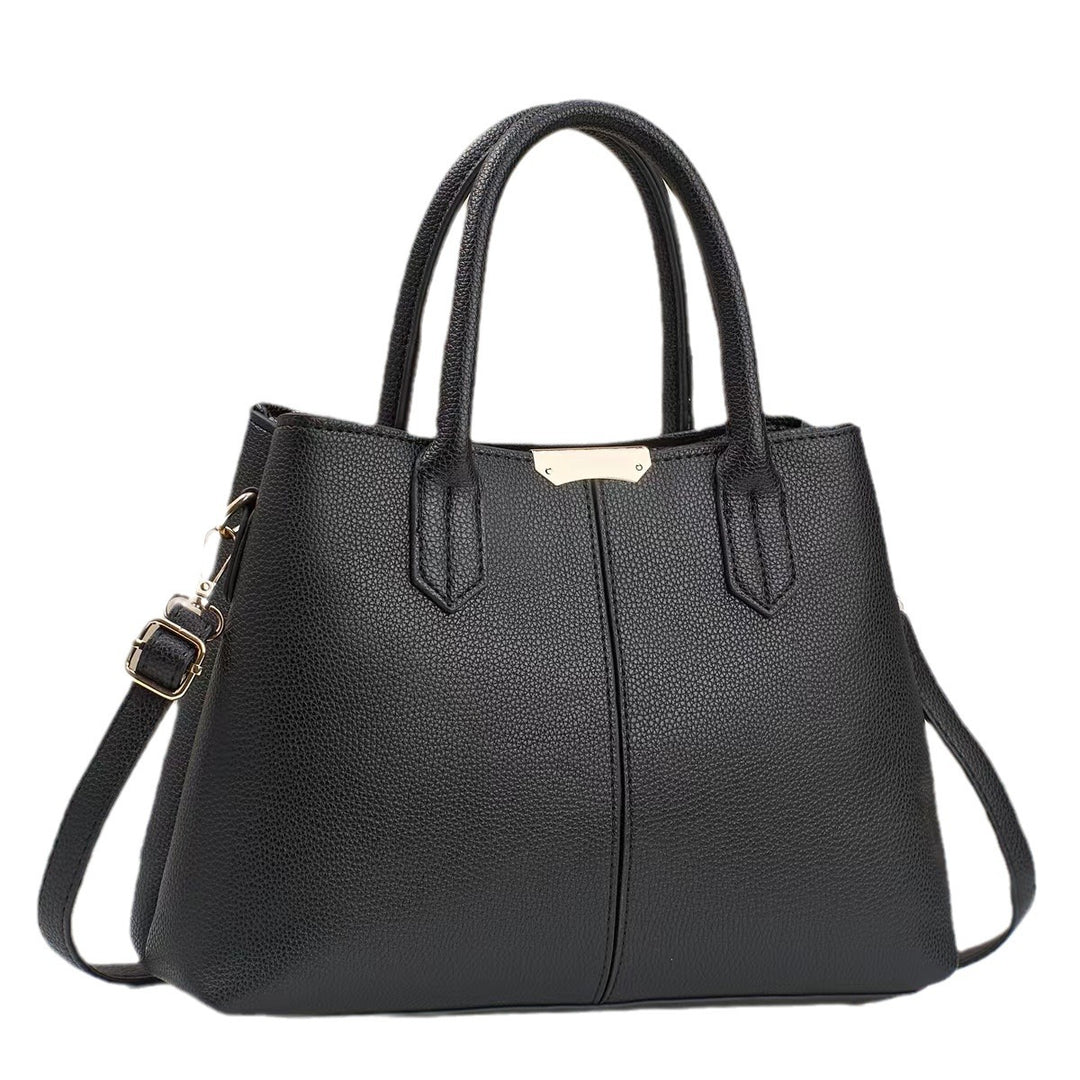 Damen hochwertige Handtasche mit strukturiertem Obermaterial und abnehmbarem Schulterriemen Nord Taschen