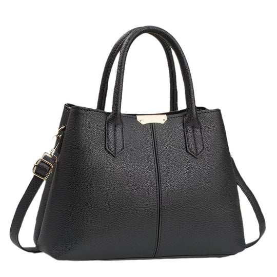 Damen hochwertige Handtasche mit strukturiertem Obermaterial und abnehmbarem Schulterriemen Nord Taschen