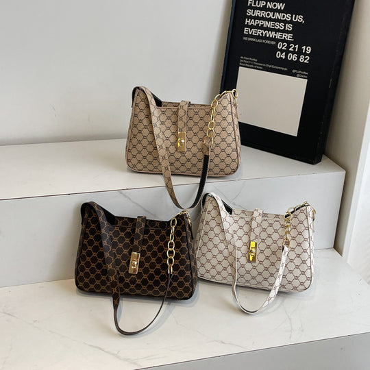 Damen Designer Umhängetasche mit exklusivem Kettenverschluss Nord Taschen