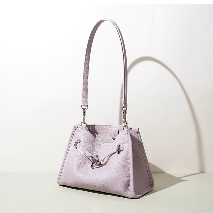 Damen elegante Lederhandtasche mit verstellbarem Schulterriemen Nord Taschen