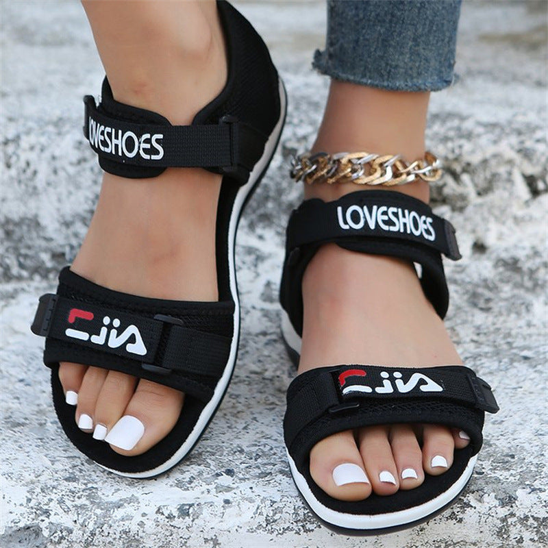 Damen Bequeme Outdoor-Sandalen mit verstellbaren Riemen und rutschfester Sohle Nord Taschen