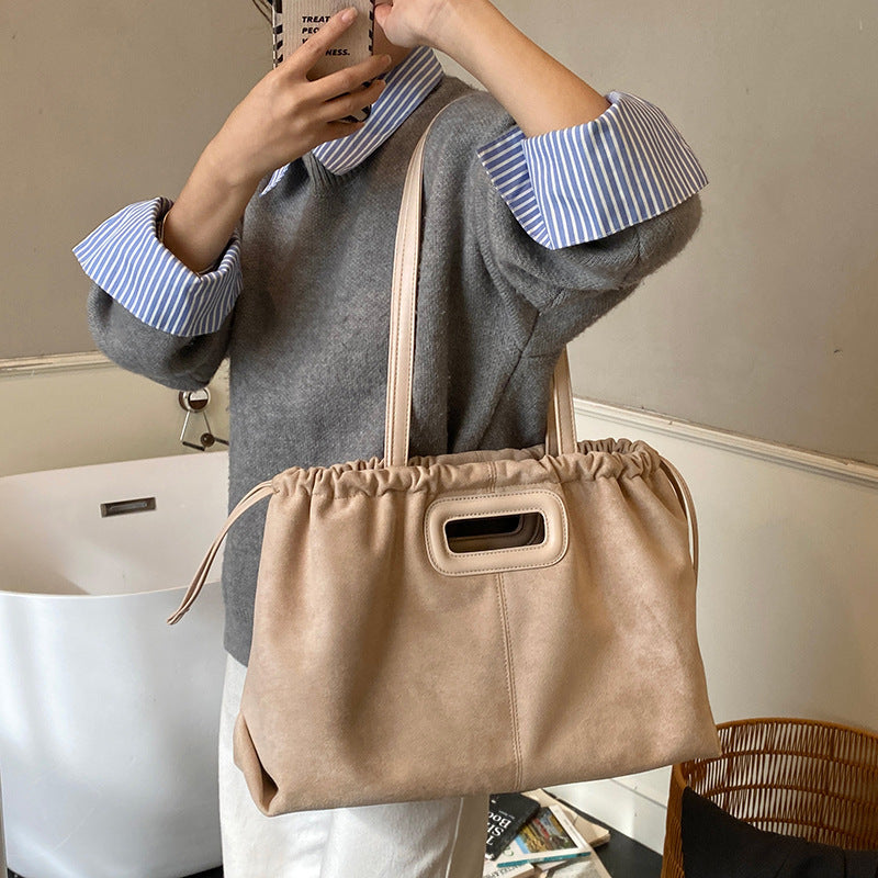 Damen Wildleder Handtasche Nord Taschen