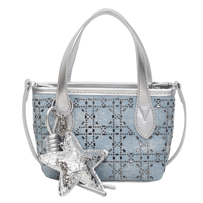 Damen Glamouröse Abendtasche mit funkelndem Anhänger Nord Taschen