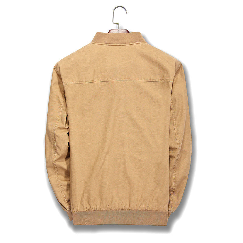 Herren leichte Canvas-Bomberjacke mit kariertem Innenfutter Nord Taschen