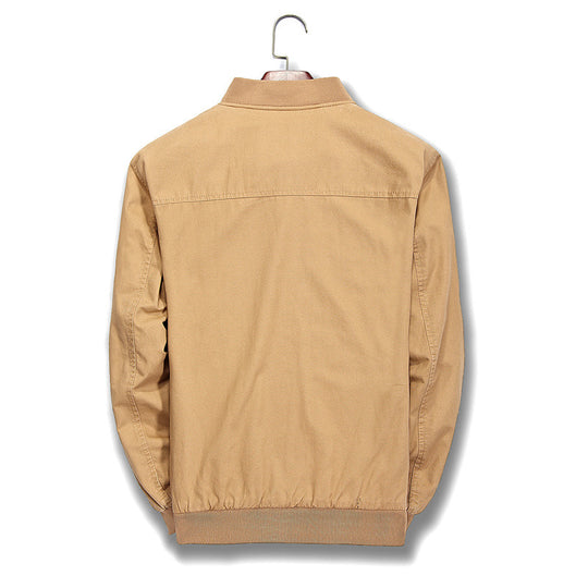 Herren leichte Canvas-Bomberjacke mit kariertem Innenfutter Nord Taschen