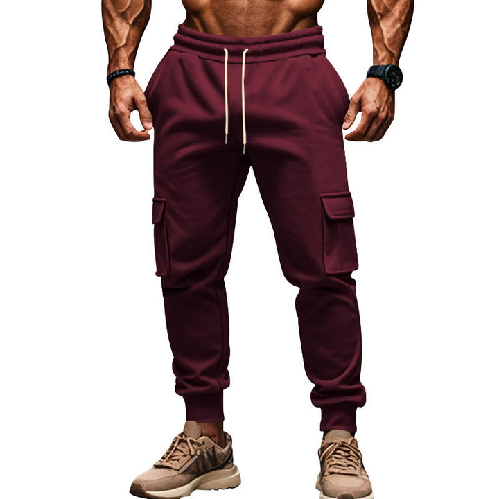 Herren Cargo-Freizeithose mit verstellbarem Bund und funktionalen Taschen