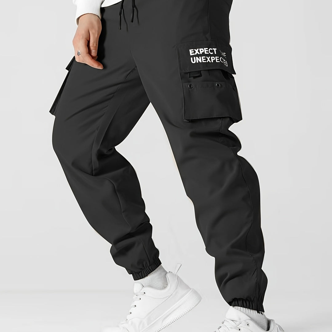Herren Tapered Cargo-Jogginghose mit elastischem Bund, Multifachtaschen & Bündchen Nord Taschen