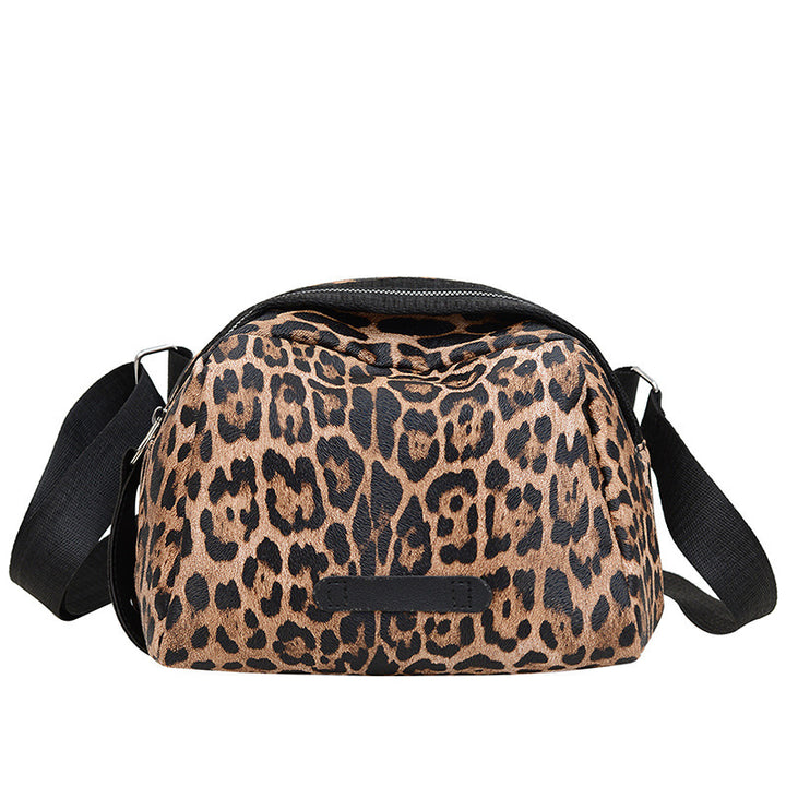 Damen Umhängetasche mit buntem Leopardenmuster Nord Taschen
