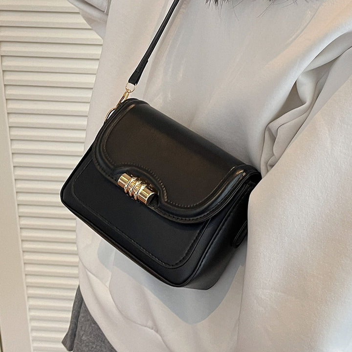 Damen elegante Umhängetasche mit strukturiertem Design und goldfarbenem Verschluss Nord Taschen