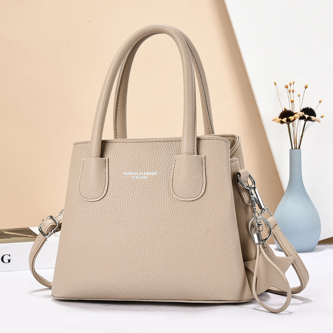 Damen modische Handtasche mit strukturiertem Obermaterial und abnehmbarem Schultergurt Nord Taschen