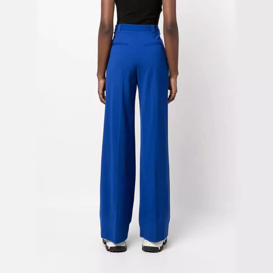 Damen High‑Waist Weitbein‑Hose im Tailoring‑Look Nord Taschen