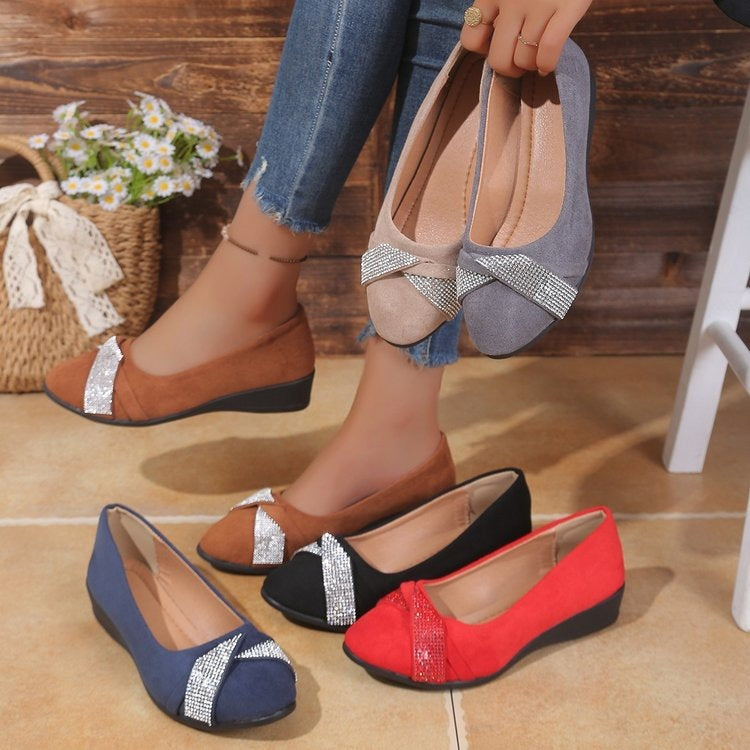 Damen Komfortable und stilvolle Ballerinas mit dekorativem Schleifendetail Nord Taschen