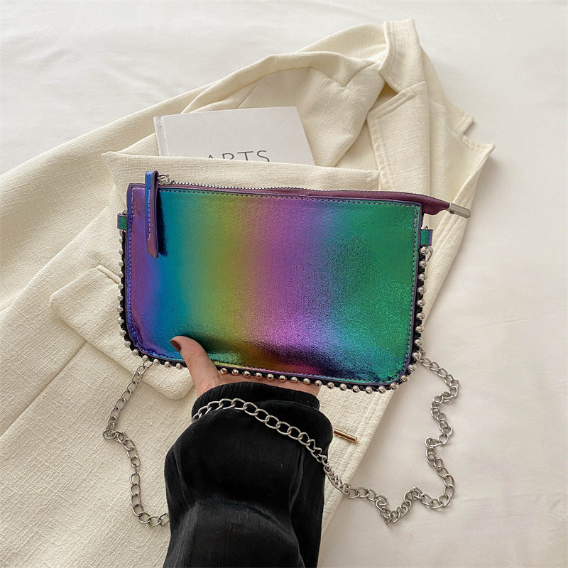 Damen elegante Clutch Tasche mit Kettendetails Nord Taschen