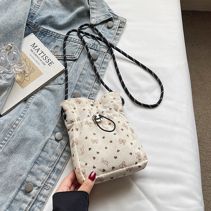 Damen Mini-Crossbody Tasche mit floralem Muster Nord Taschen