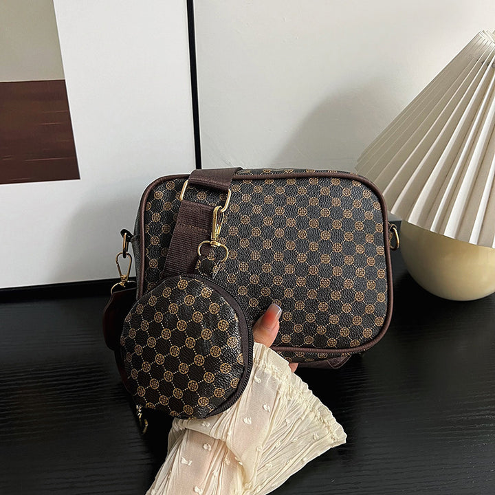 Damen elegante Umhängetasche mit herausnehmbarem Kosmetiktäschchen Nord Taschen