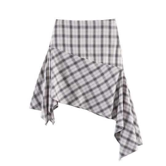 Damen Karierte Carmen‑Bluse mit weitem Ausschnitt, Ballonärmeln und elastischem Saum Nord Taschen