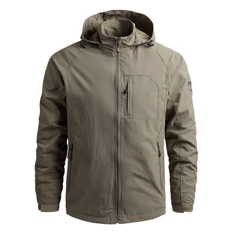 Herren Leichte Outdoor-Jacke mit hohem Kragen und praktischen Taschen Nord Taschen