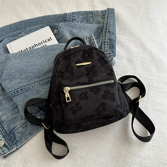 Damen Rucksack mit floralem Design und praktischem Reißverschluss Nord Taschen