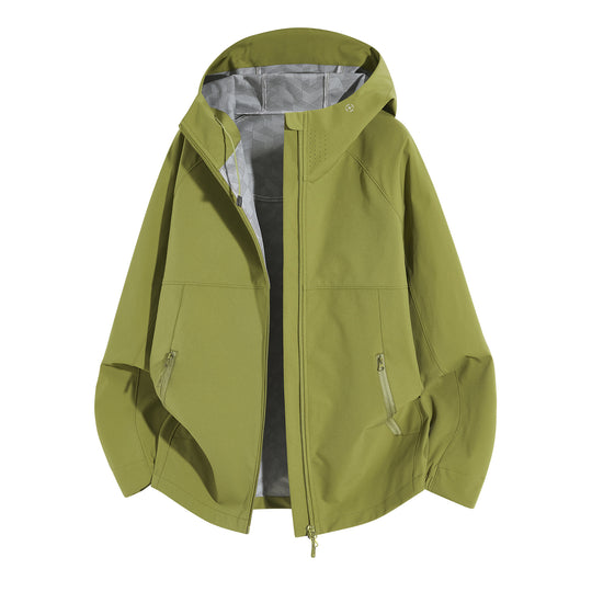 Damen Wetterfeste Kapuzenjacke mit belüftetem Kragen Nord Taschen