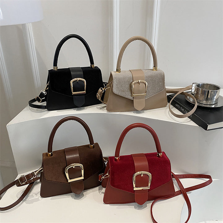 Damen Schultertasche mit eleganter Schnallenverzierung Nord Taschen