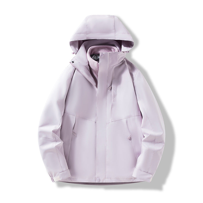 Herren Minimalistische City-Outdoorjacke mit verschweißten Nähten, verstellbarer Kapuze und Thermofutter Nord Taschen