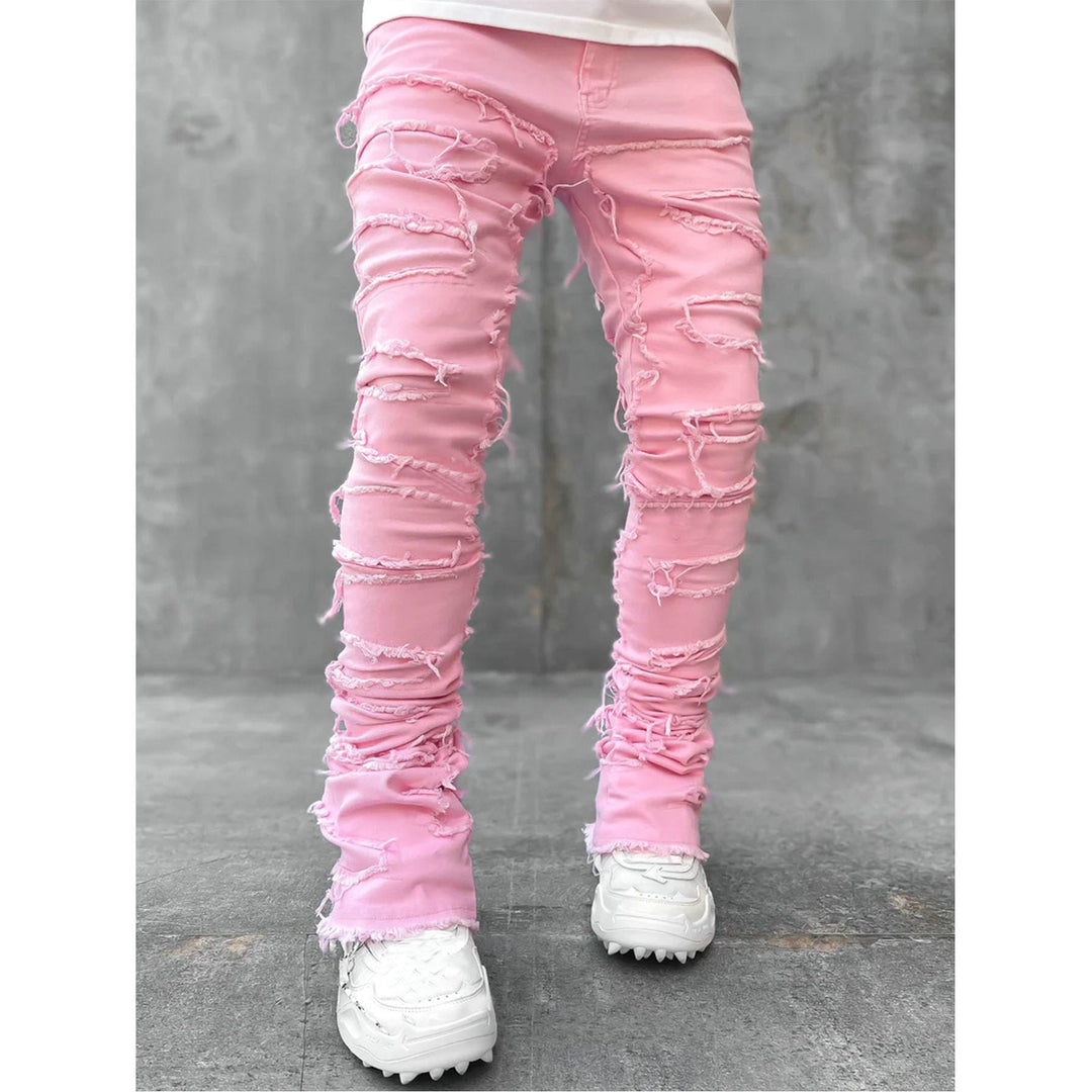 Herren lässige Ripped Jeans im modischen Schnitt