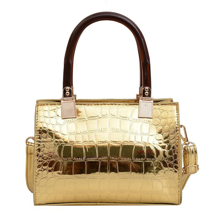Damen stilvolle Handtasche im eleganten Krokodil-Look Nord Taschen