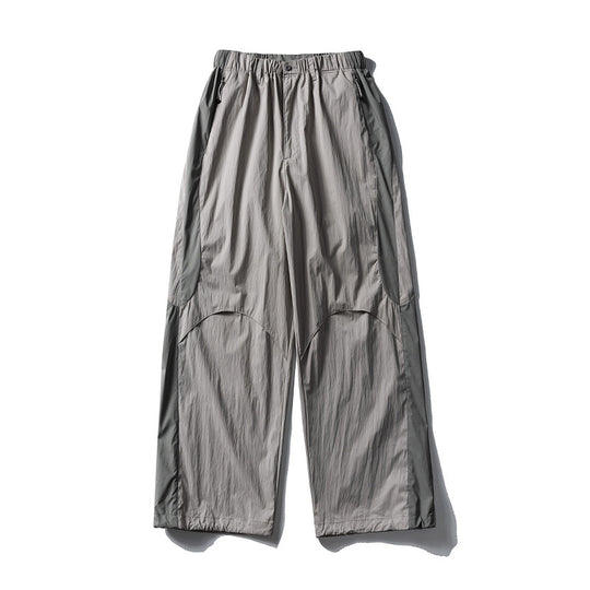 Herren Weite technische Nylon-Cargohose mit elastischem Bund und Paneel-Details Nord Taschen