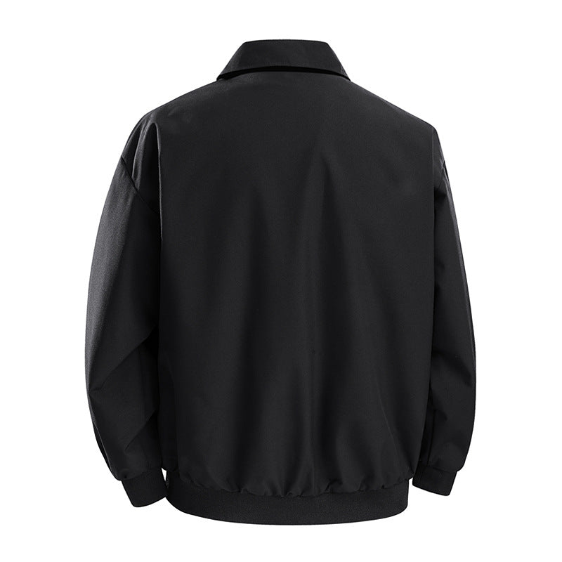 Herren Oversize-Utility-Coachjacke mit Reißverschluss, Druckknopfleiste und elastischen Bündchen Nord Taschen