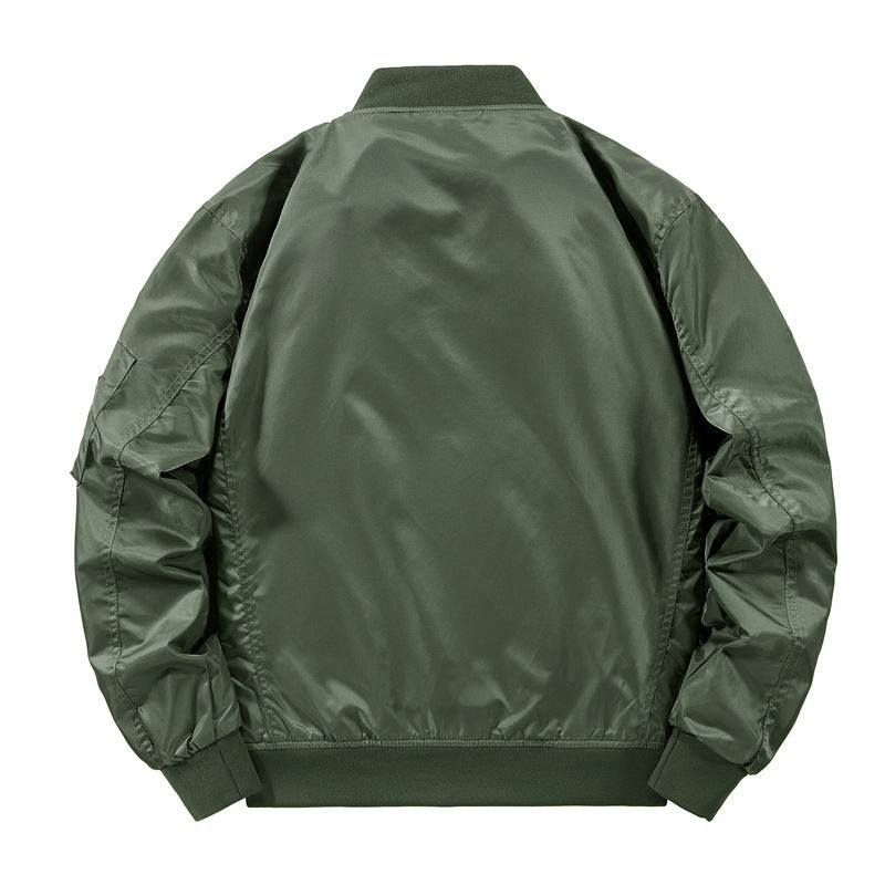 Herren Leichter Nylon‑Bomber mit kontrastierendem Innenfutter und Utility‑Ärmeltasche Nord Taschen