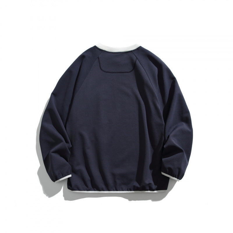 Unisex Oversize-Sweatshirt mit kontrastierter Brusttasche und Raglanärmeln Nord Taschen