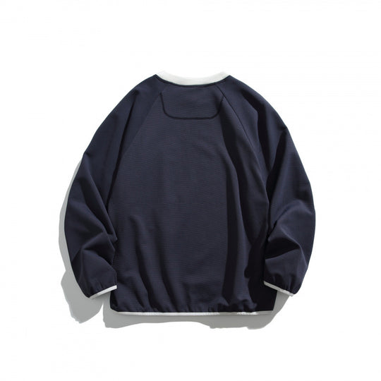 Unisex Oversize-Sweatshirt mit kontrastierter Brusttasche und Raglanärmeln Nord Taschen