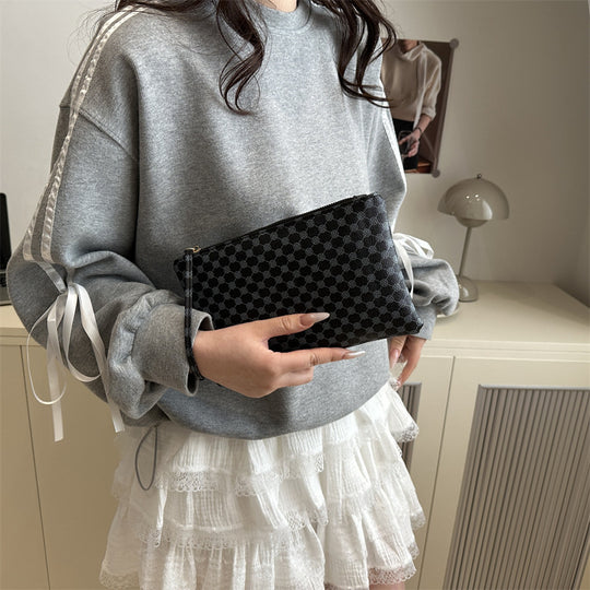 Damen Clutch mit elegantem Ringgriff Nord Taschen
