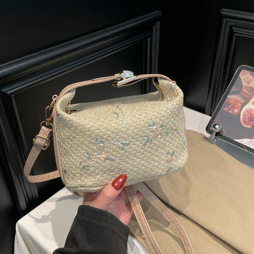 Damen Umhängetasche mit elegantem Blumenmuster und hochwertiger Verarbeitung Nord Taschen