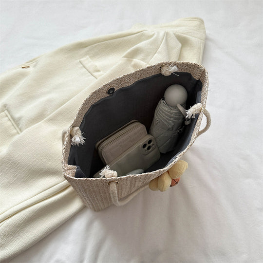 Damen Strandtasche mit floralem Design und hochwertigen Akzenten Nord Taschen
