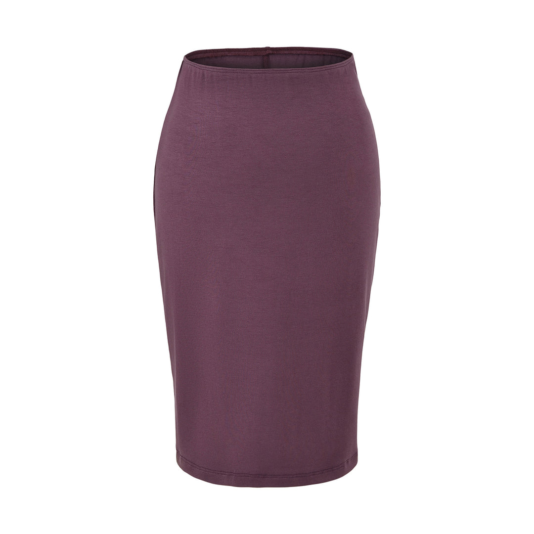 Damen Figurnaher Midirock aus Feinstrick mit elastischem Bund Nord Taschen