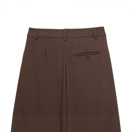 Damen Highwaist-Cropped-Hose mit weitem Bein und geradem Saum Nord Taschen