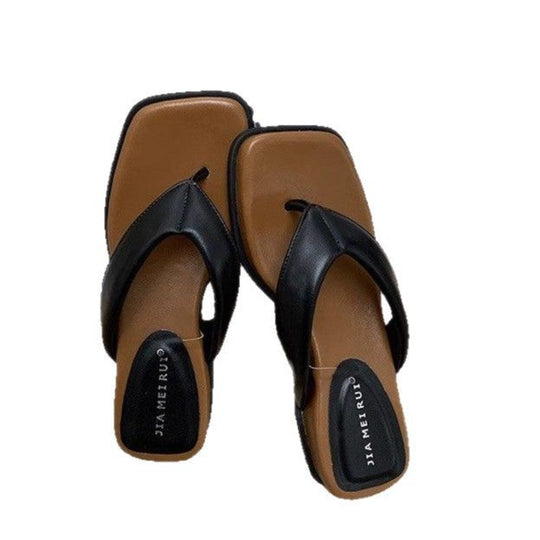 Damen elegante Flip-Flop Pantoletten mit modischem Design und rutschfester Sohle